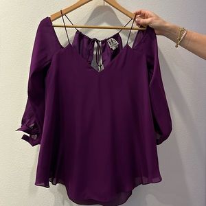 Haute Hippie Purple Blouse